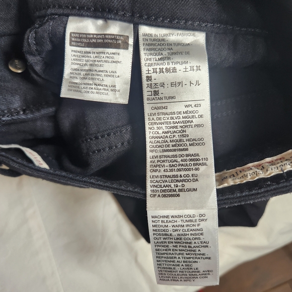 Levi's Premium Women's High Rise Jeans - Black 32X32 - Picture 10 of 12